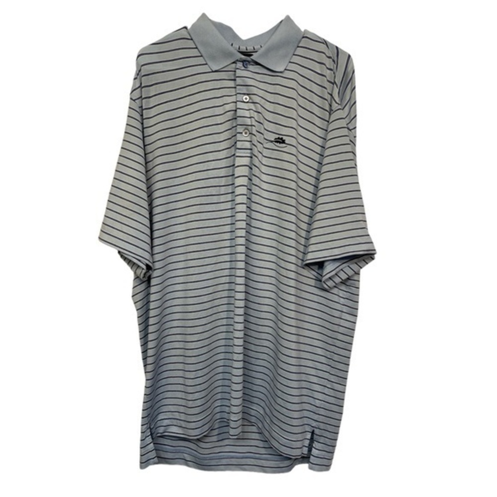 Footjoy Striped Color Block Stretch Collar Polo Golf Pullover Shirt Large #2421